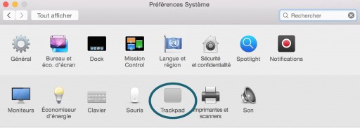 Trackpad activer le clic droit 2