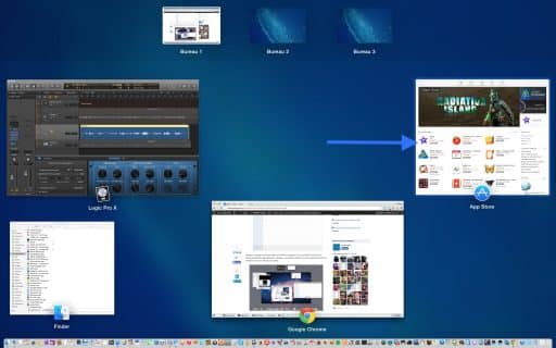 Mission Control visualiser toutes les fenêtres 2