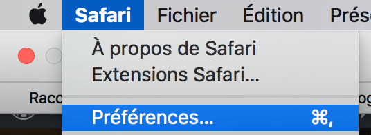 preference logiciel Mac