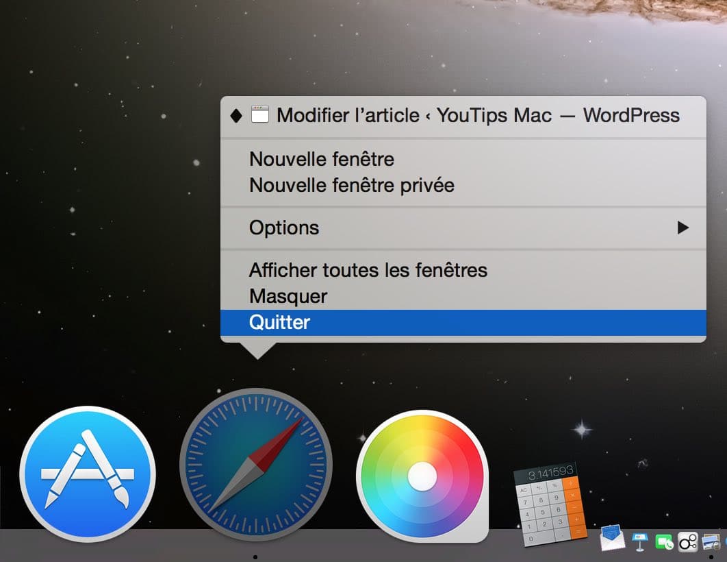 quitter une application mac 2