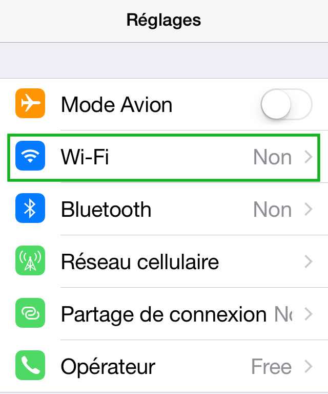 Comment activer ou désactiver le wifi 1