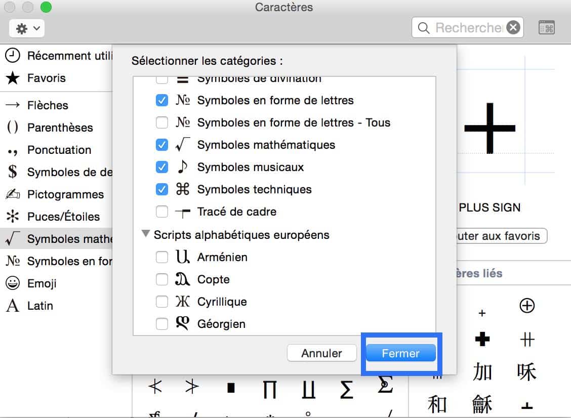 Les caractères spéciaux sur OS X 100005