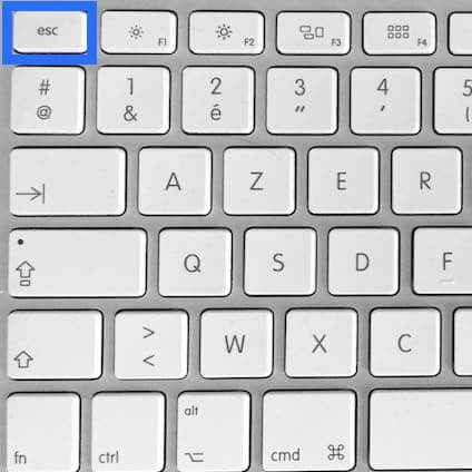 clavier Apple Bluetooth touche esc