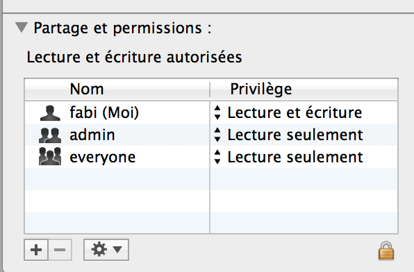 chmod permissions OS X