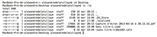 De la manipulation des visibilités de fichiers et de leur localisation via le terminal2