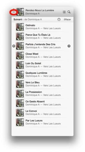 Lire une chanson dans itunes4