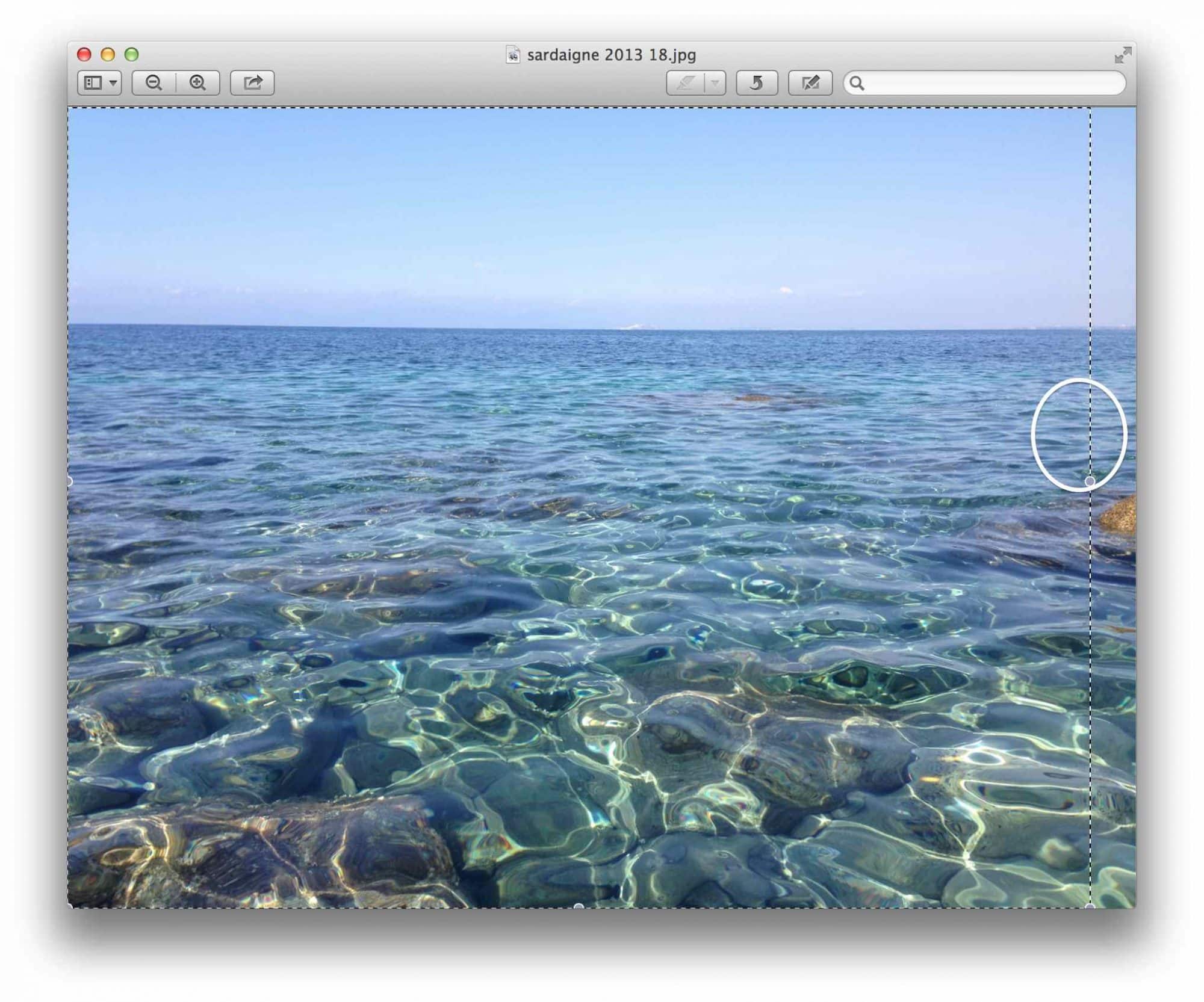 Rogner une photo dans aperçu