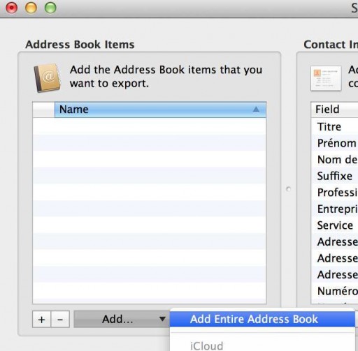 exporter le carnet d'adresse du mac vers un pc ou un autre logiciel 3