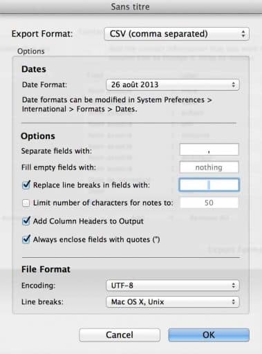 exporter le carnet d'adresse du mac vers un pc ou un autre logiciel 5