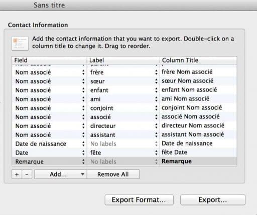 exporter le carnet d'adresse du mac vers un pc ou un autre logiciel 7