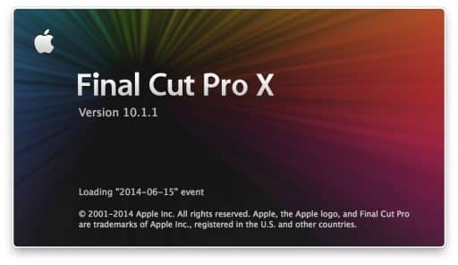 mise a jour final cut pro x 10.1.1