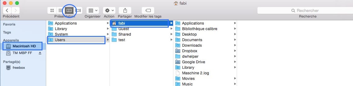Afficher le dossier bibliothèque de votre Mac de façon permanente 2