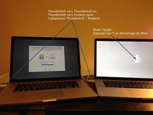 Migration de données entre 2 Mac intel