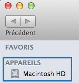 retrouver le macintosh hd sur os x mavericks 1