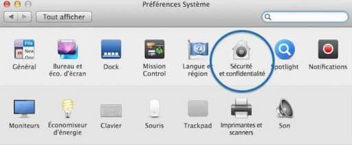 preferences systemes securite mavericks 1