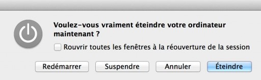 redemarrer le mac sous mavericks