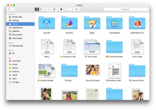 icloud yosemite