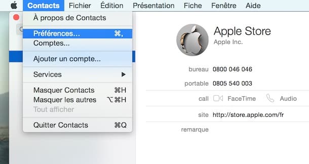 Personnaliser le carnet d'adresse de votre Mac 1