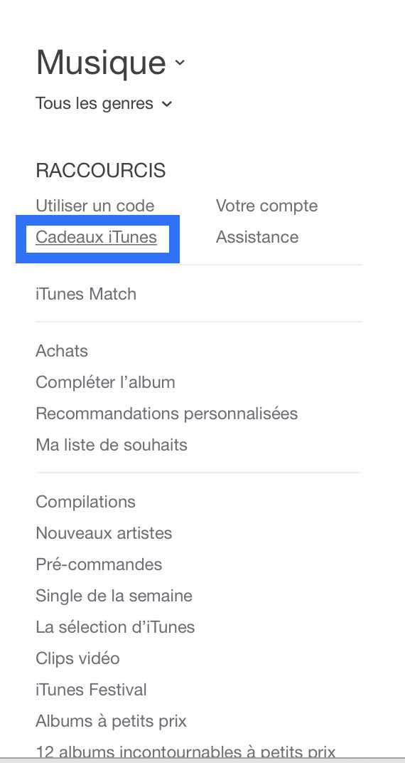 Offrir un cadeau sur iTunes Store 2