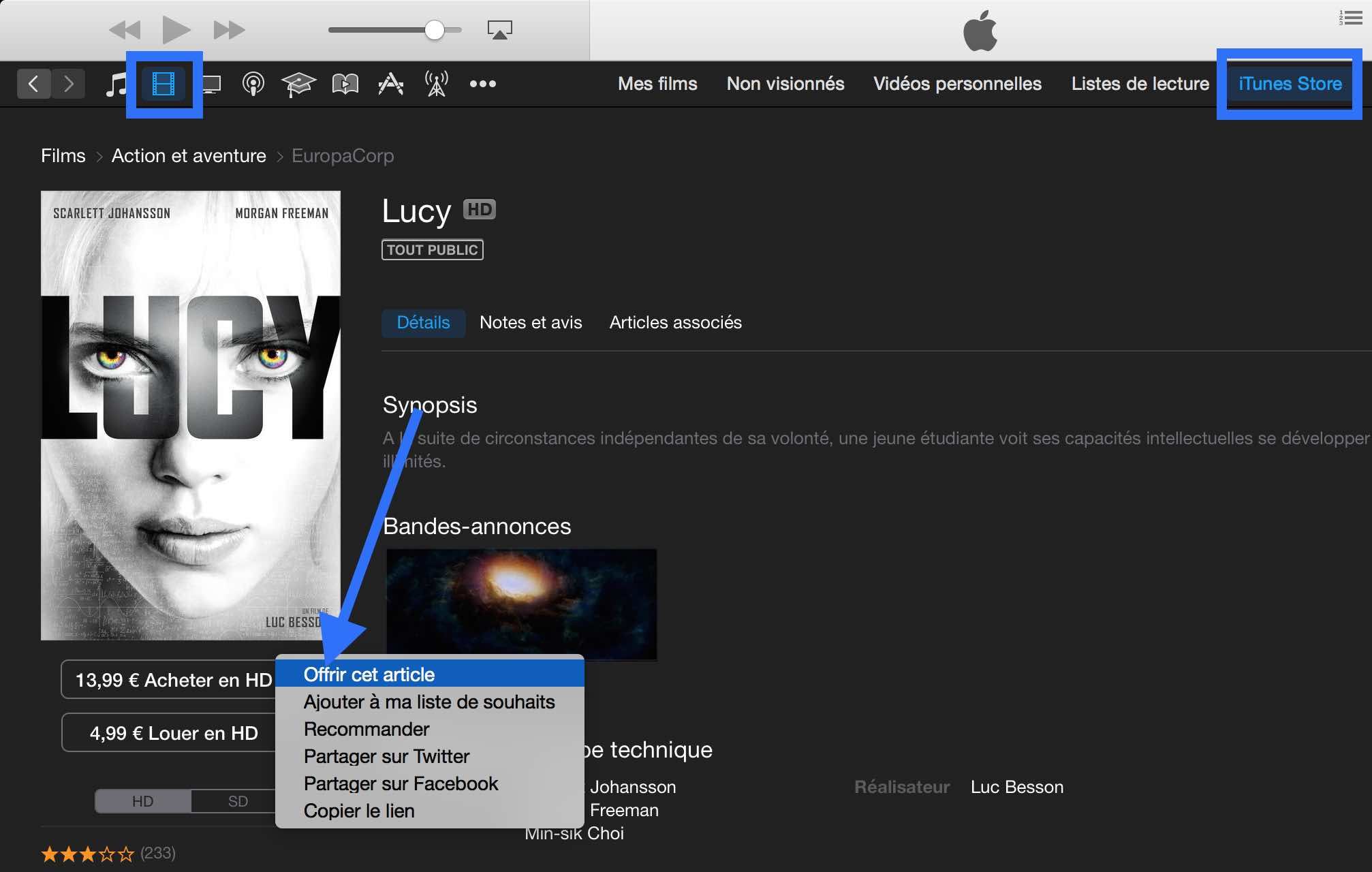 Offrir un cadeau sur iTunes Store 9