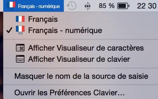 Tapez les chiffres facilement sur Mac