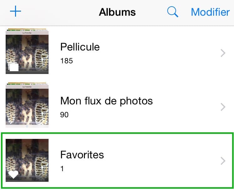 Créez l'album de vos plus belles photo iPhone2