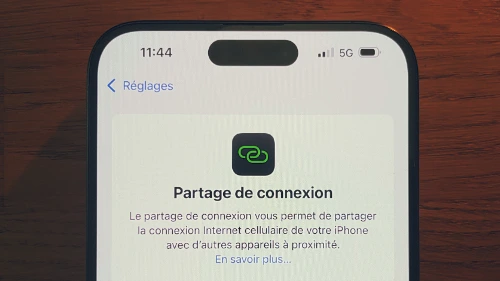 partage de connexion sur iphone