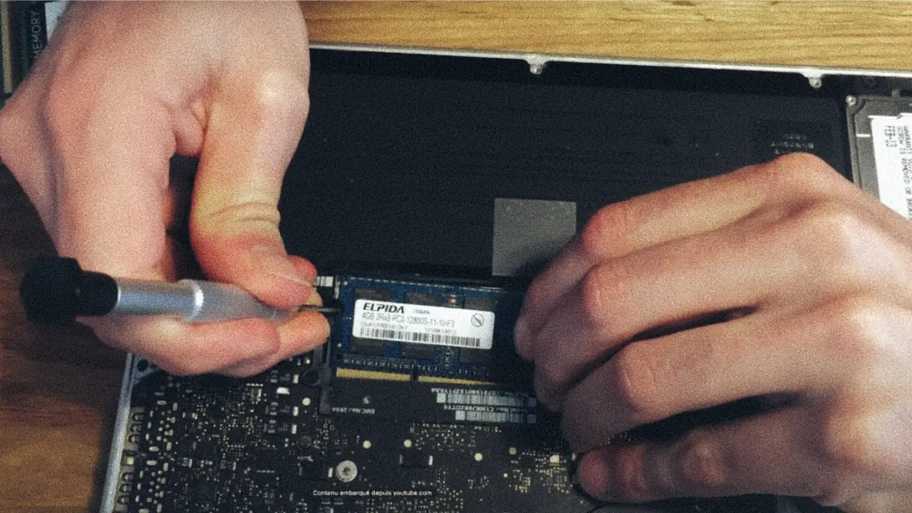 changer la ram d'un macbook pro 2012
