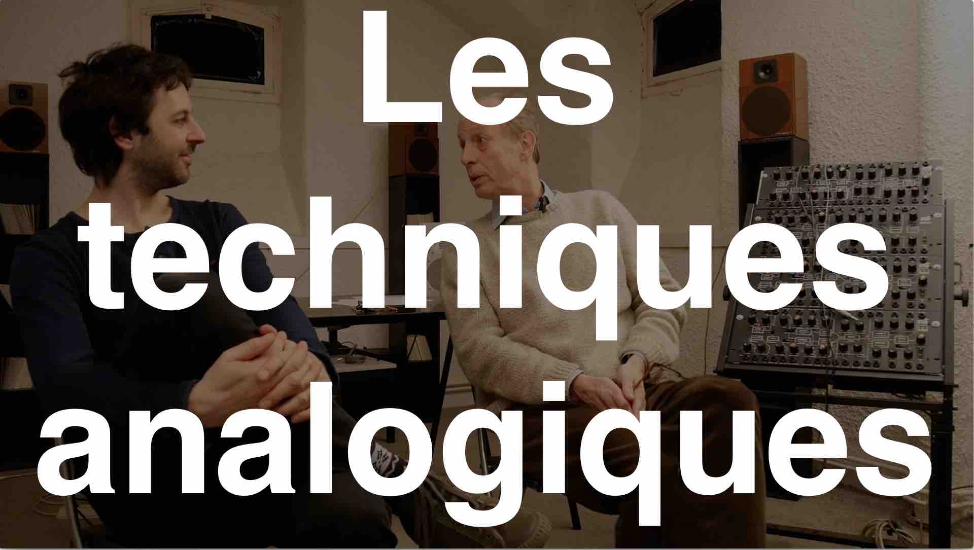 Les techniques analogiques