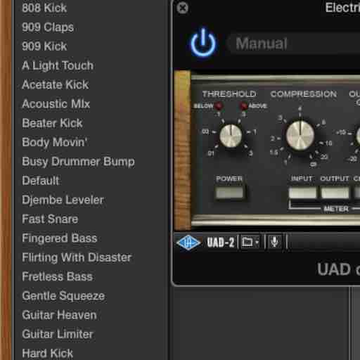 Activer les presets FabFilter ou UAD dans la bibliothèque de Logic pro X