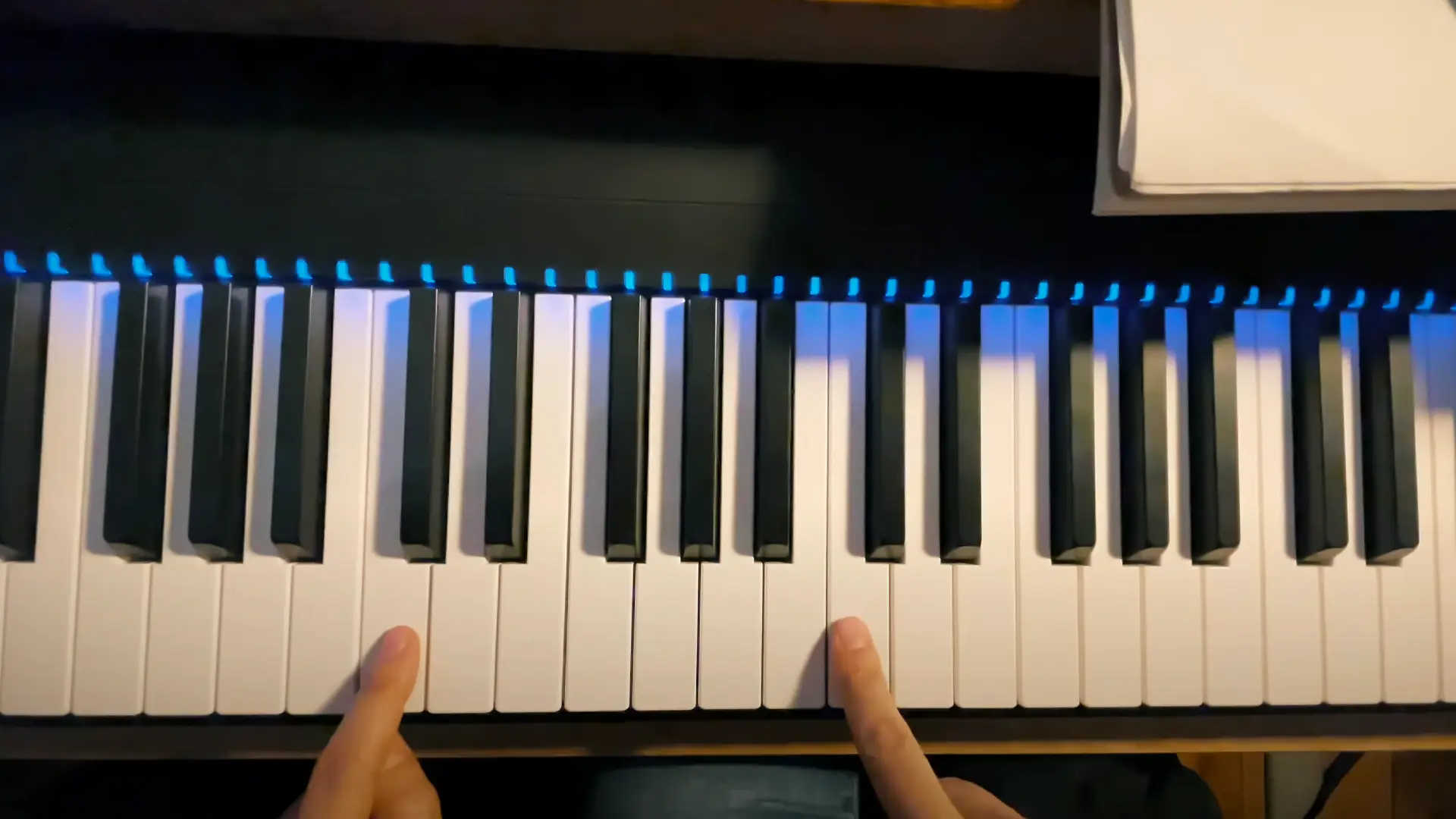 repérer les touches sur le piano