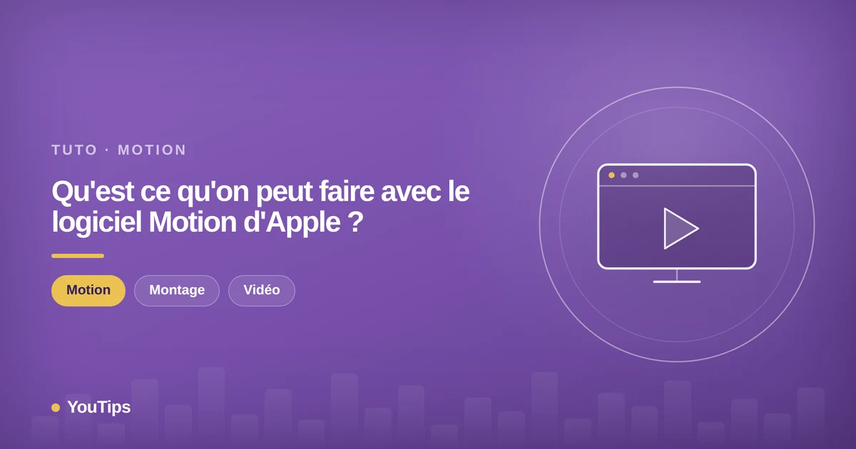 quest ce quon peut faire avec le logiciel motion dapple