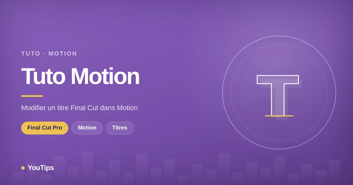 modifier un titre final cut dans motion