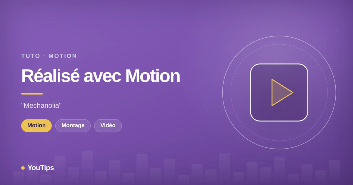 video motion design de la semaine mechanolia realise avec le logiciel apple motion