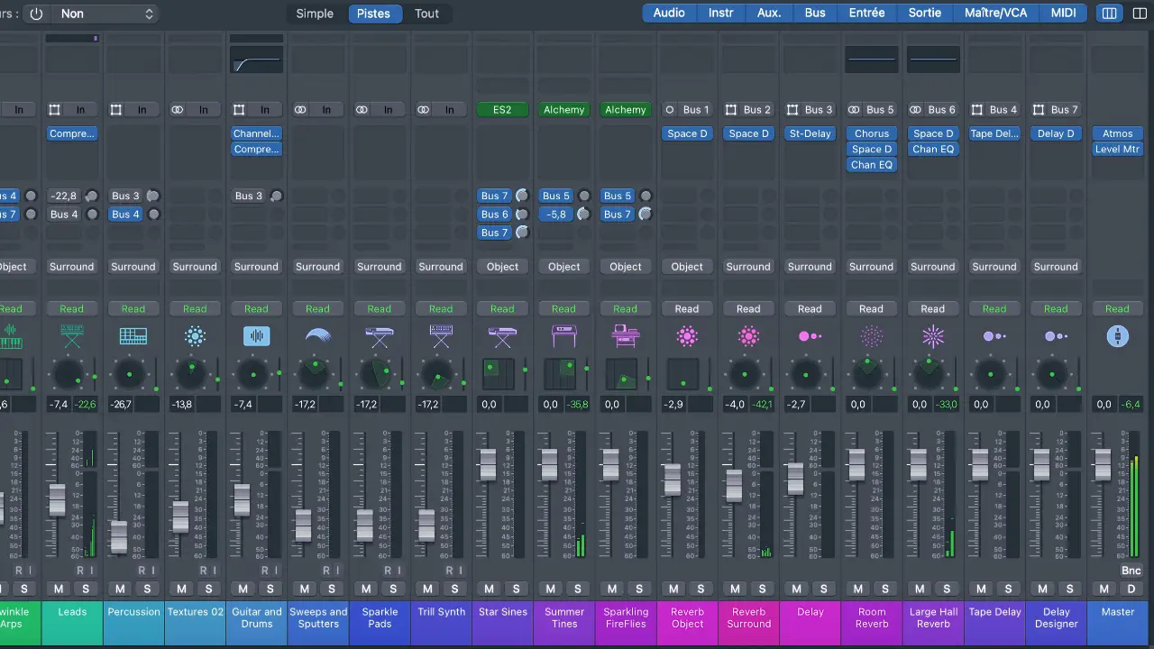 formation en ligne le mixage dans logic pro