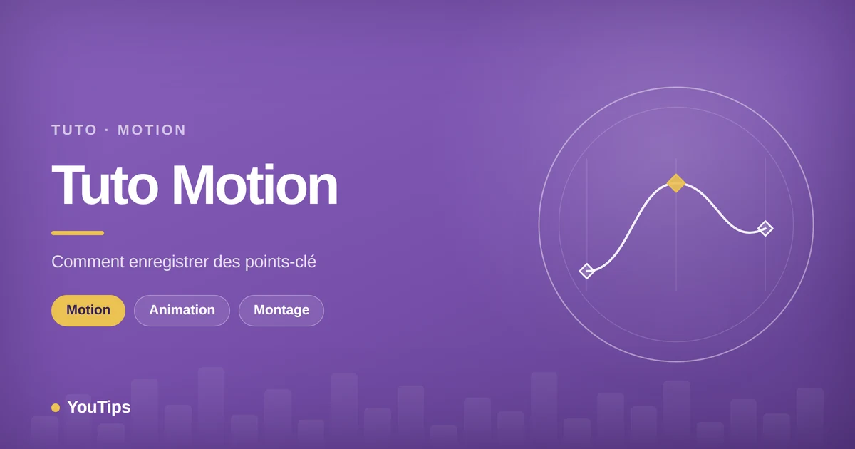 tuto motion comment enregistrer des points cle