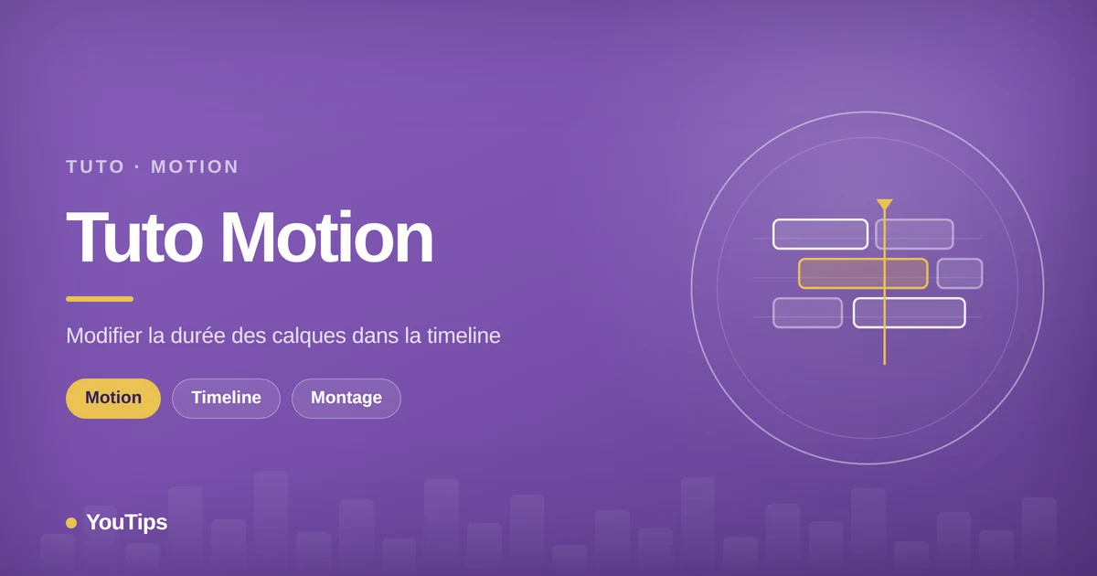 tuto motion modifier la duree des calques dans la timeline