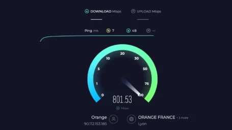 tester la vitesse de votre connexion