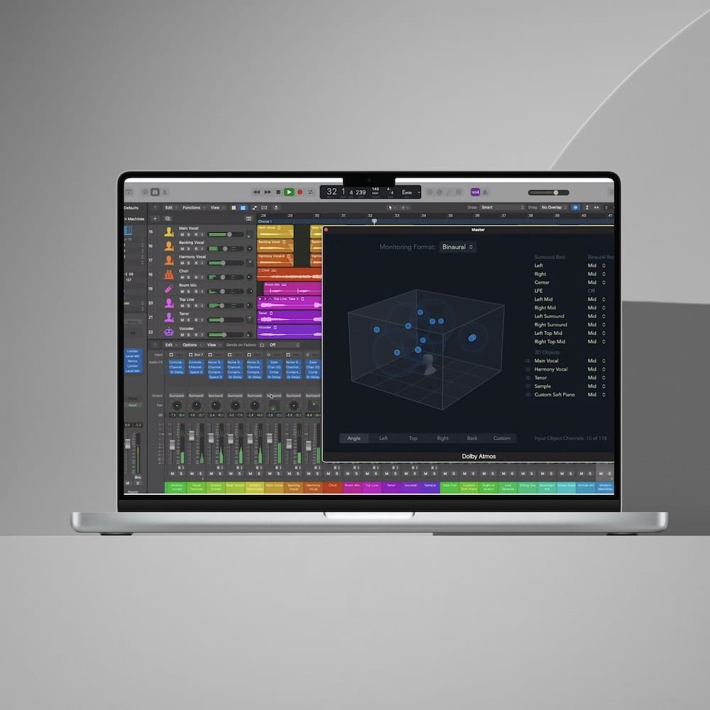 Formation mixage audio en Dolby Atmos Logic Pro