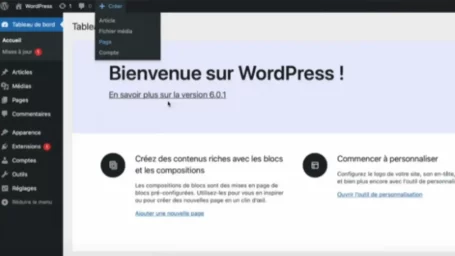 débuter sur wordpress