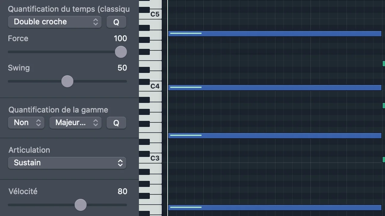 utiliser les articulations avec vos instruments virtuels et banques de sons dans logic pro