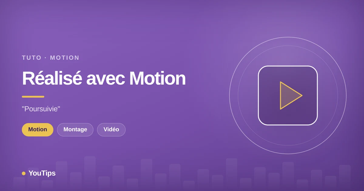 realise avec motion poursuivie