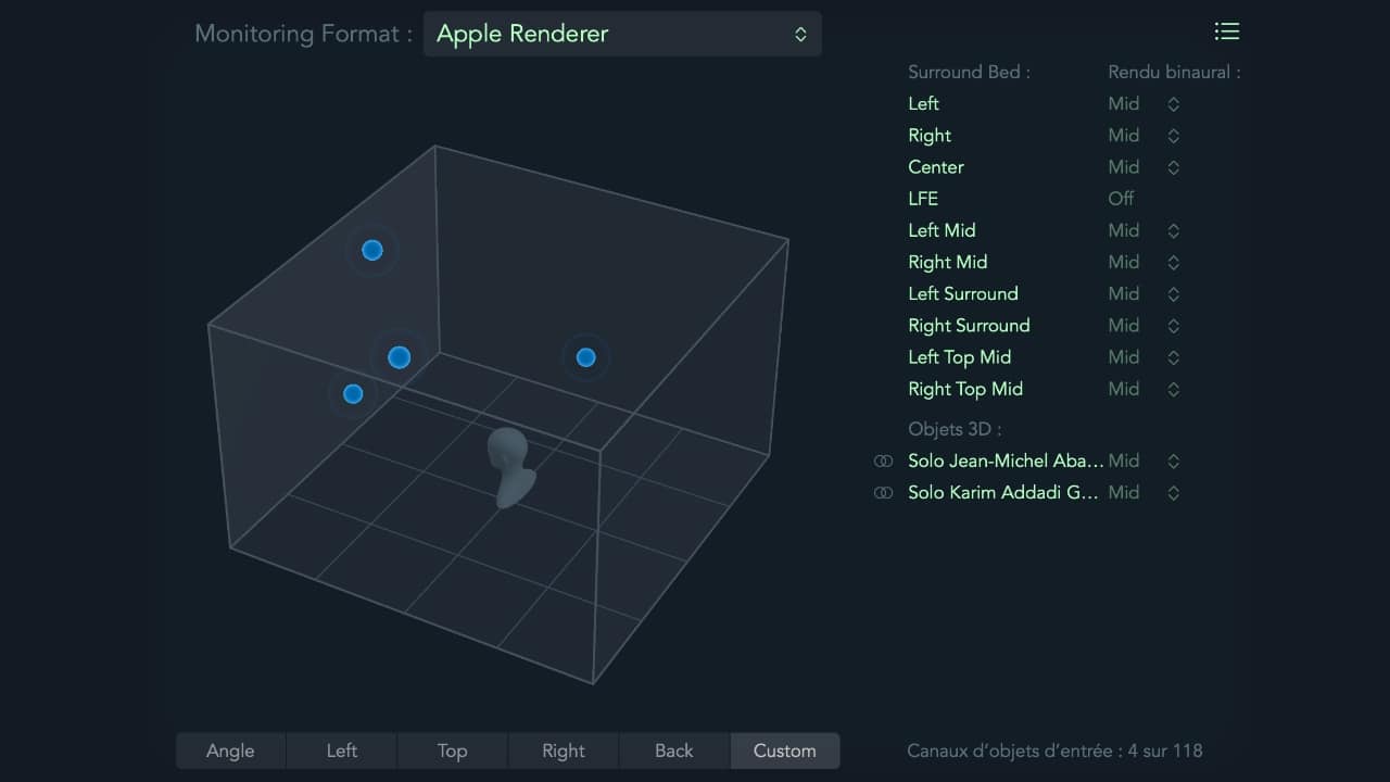 Apprendre à mixer votre musique en Dolby Atmos dans Logic Pro