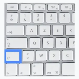 glossaire apple, la touche majuscule shift