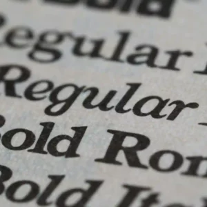 glossaire apple, font police d'écriture