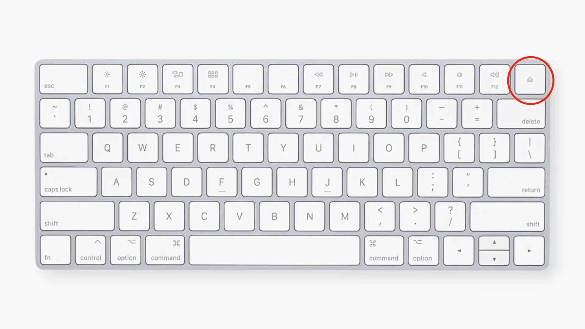 glossaire apple, touche eject