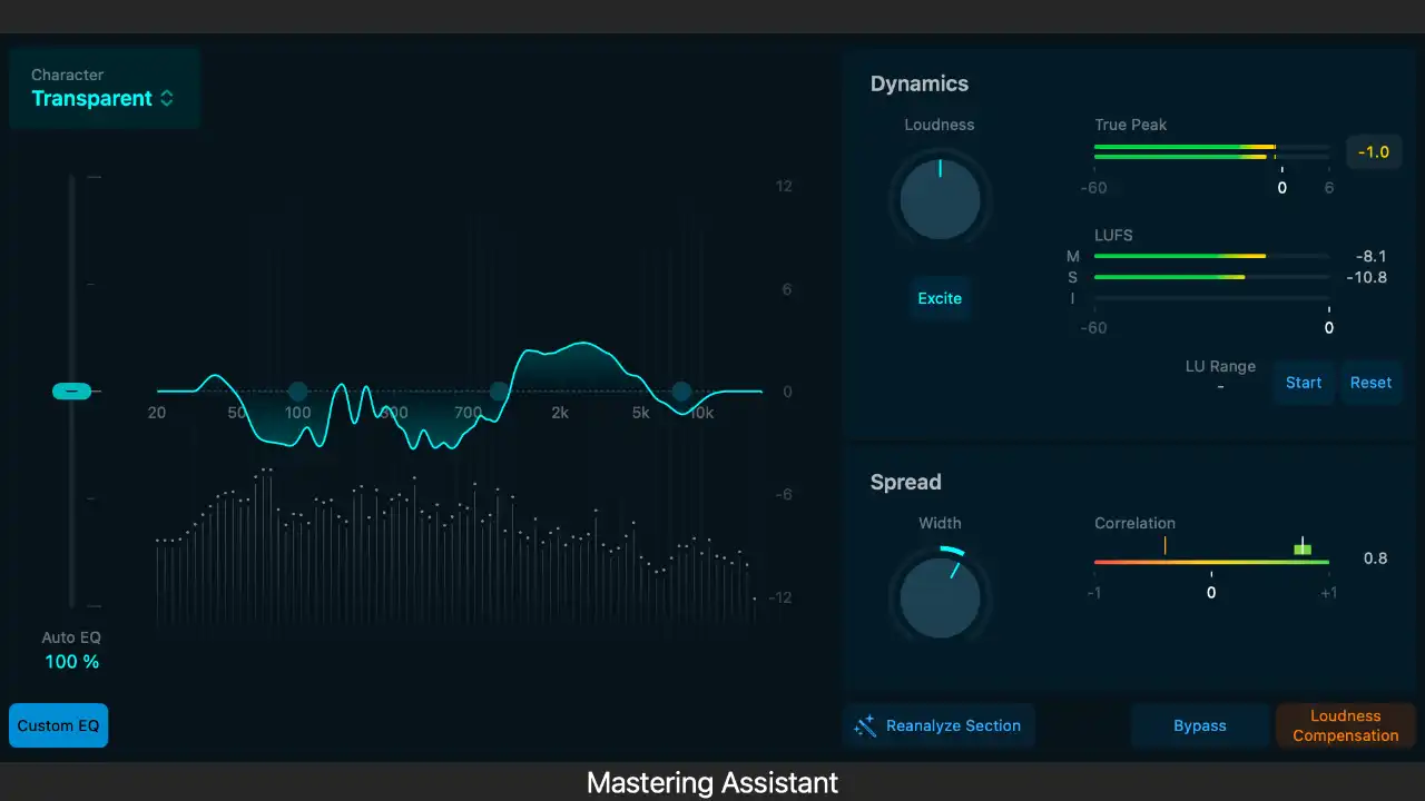 Masteriser avec les plug-ins de Logic Pro