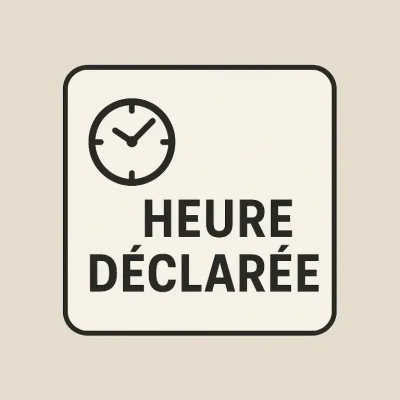 glossaire intermittent heure déclarée