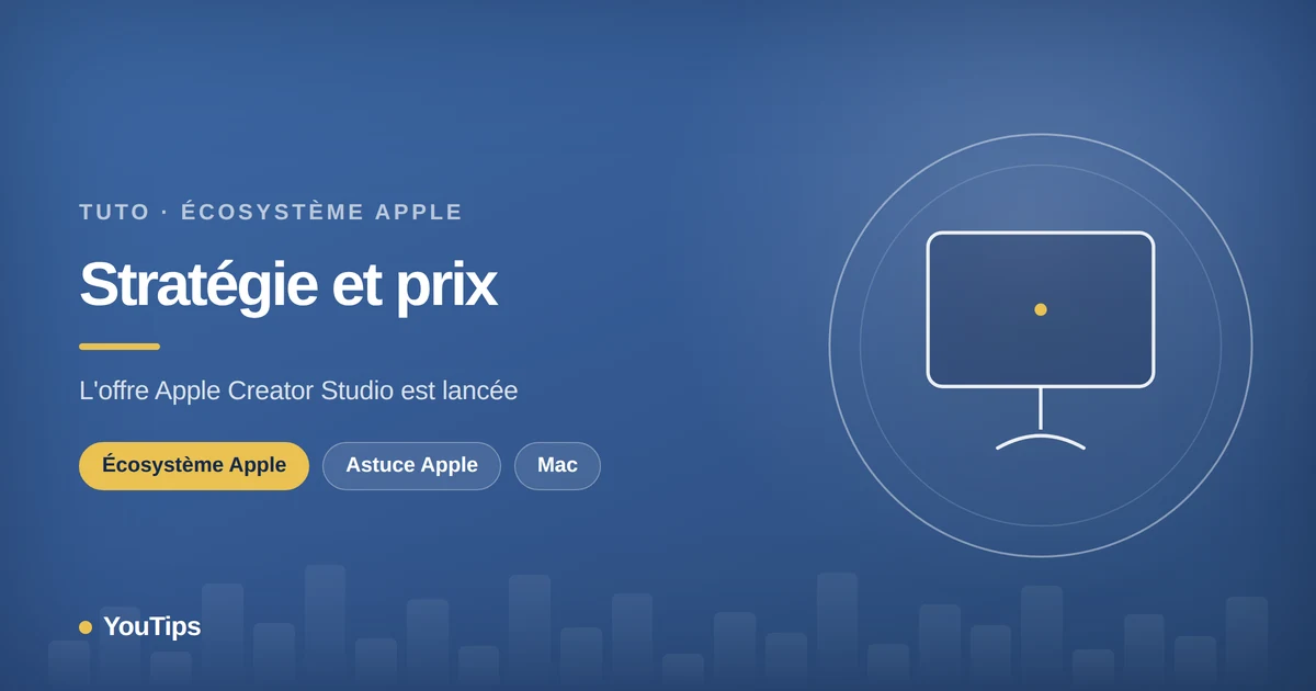 strategie et prix loffre apple creator studio est lancee