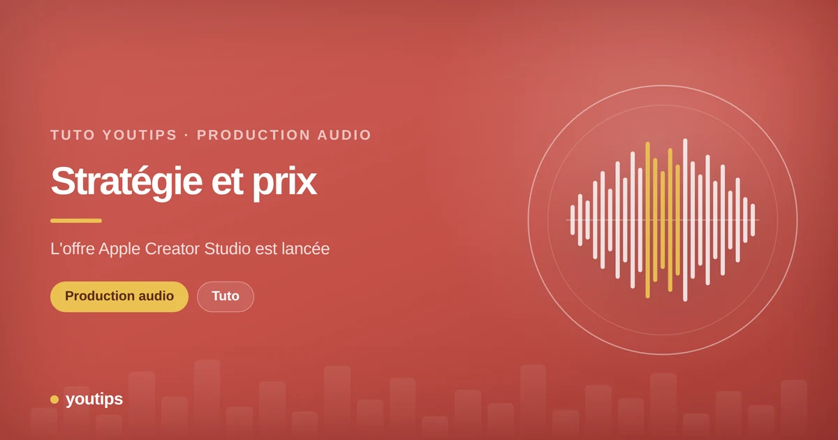 strategie et prix loffre apple creator studio est lancee